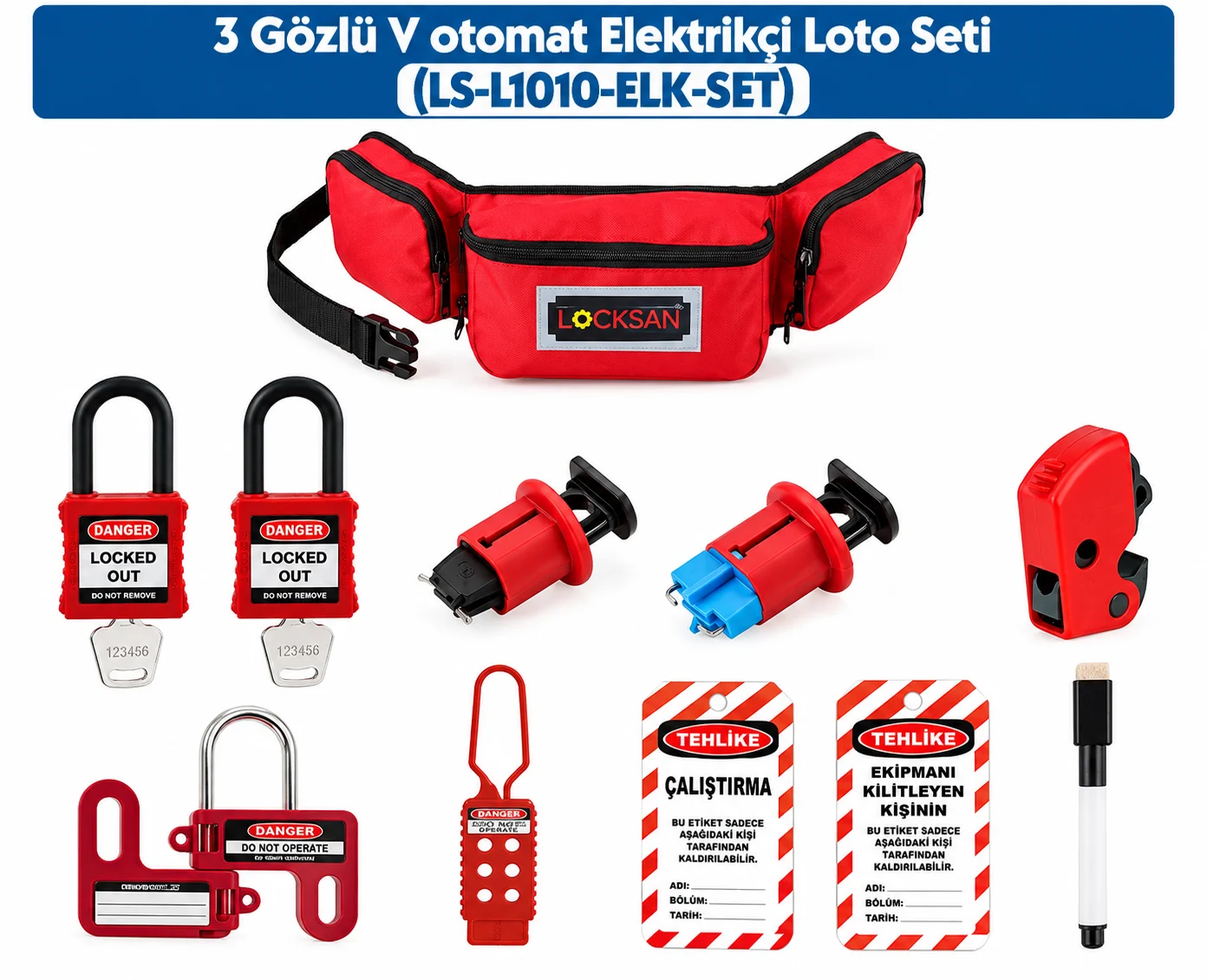 LS-8773D 3 Gözlü V Otomat Elektrikçi Loto Seti