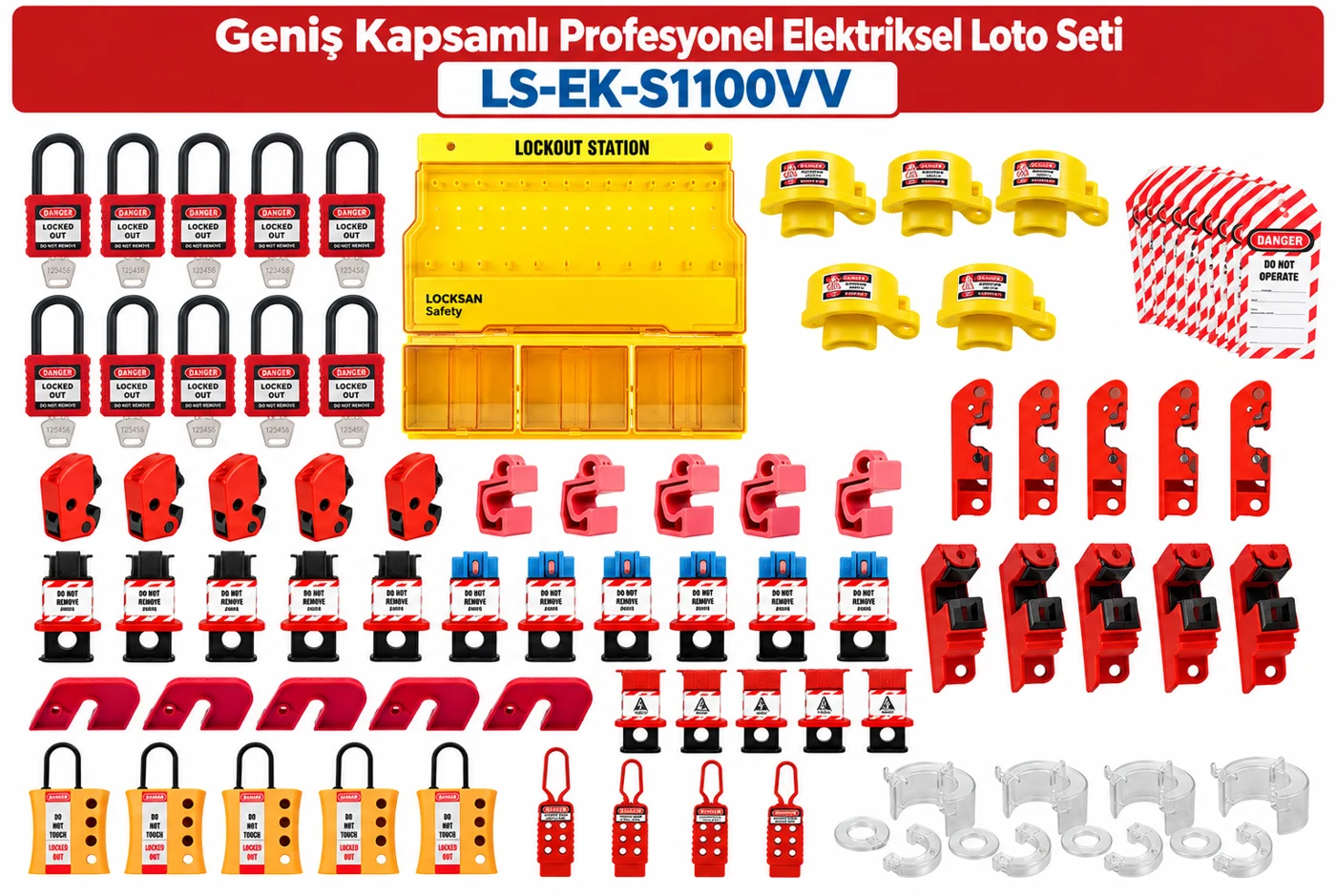 LS-EK-S1100VV Geniş Kapsamlı Profesyonel Elektriksel Loto Seti