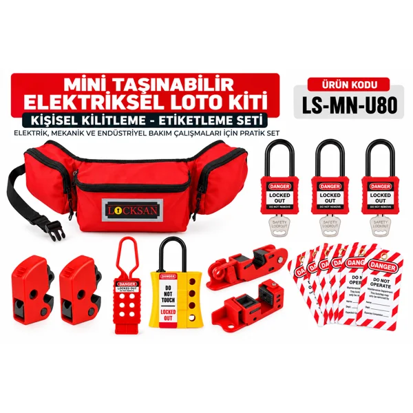 LS-MN-U80 | Mini Taşınabilir Elektriksel LOTO Kiti