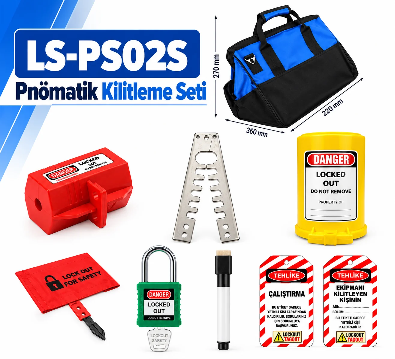 LS-PS02S Pnömatik Kilitleme Seti